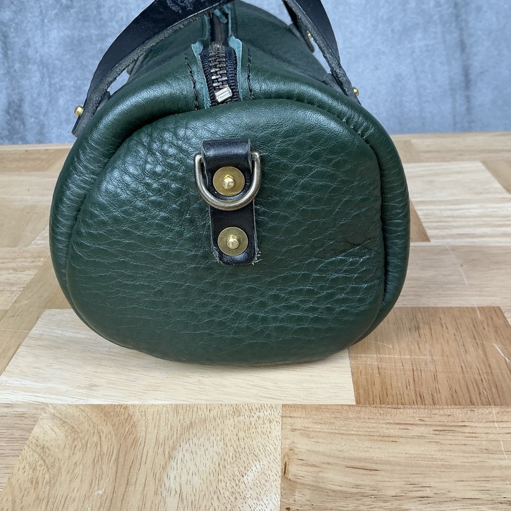 Go Forth Goods Mini Jane Crossbody Bag Forest Green & Black Strap/Trim Purse - Picture 3 of 15